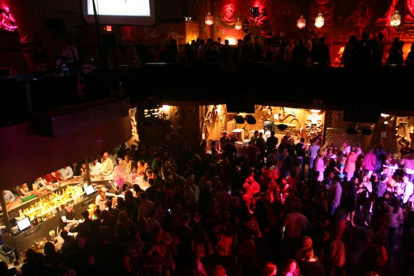 A wide view of the crowd on the Webster Hall floor