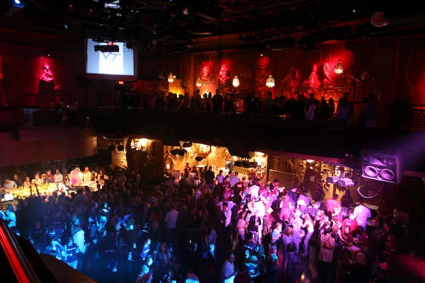 A wide crowd view during Maroon Effect at Webster Hall