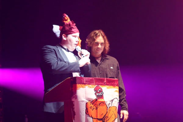 Musicians performing on the Webster Hall stage