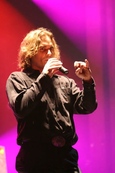 A performer onstage during Maroon Effect
