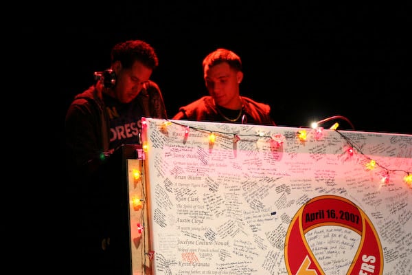 Remembrance artwork displayed during Maroon Effect